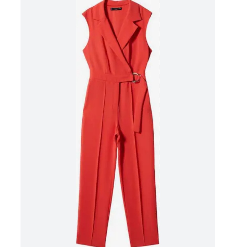 NWT Mango Candela Belt Wrap Jumpsuit size Small